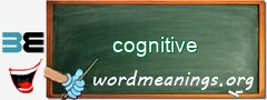 WordMeaning blackboard for cognitive